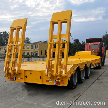 3 Gandar Gooseneck Lowbed Semi Truk Trailer